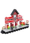 COGO® 4105 | lego-kompatibilis építőjáték | 464 db építőkocka | Vonat vasútállomással
