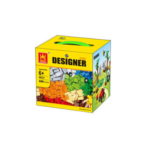 WANGE® 58231 | lego-kompatibilis építőjáték készlet | 625 db építőkocka | Kreatív vegyes doboz színes építőkockákkal