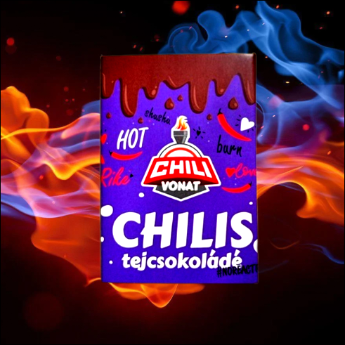 Chili Vonat Chilis tejcsokoládé 35g